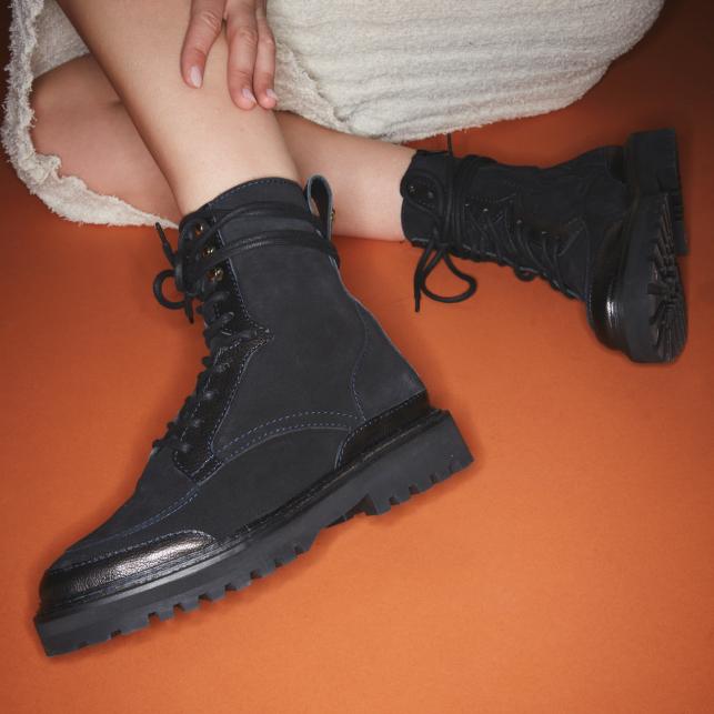 Claris Virot Bottines Noa Cuir Noires