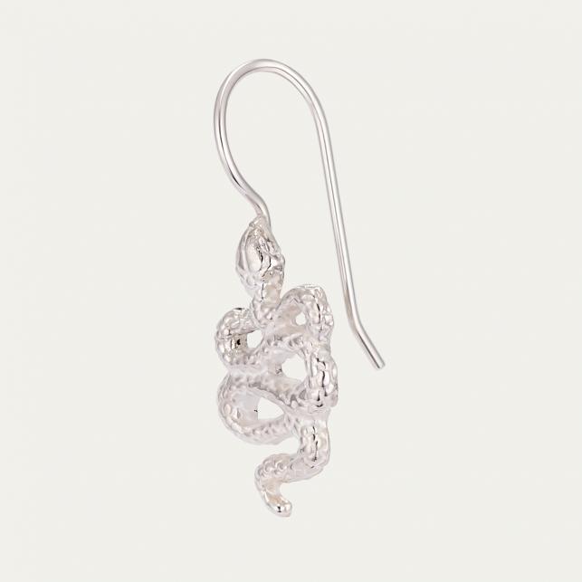Claris Virot Boucle D Oreille Serpent Argent