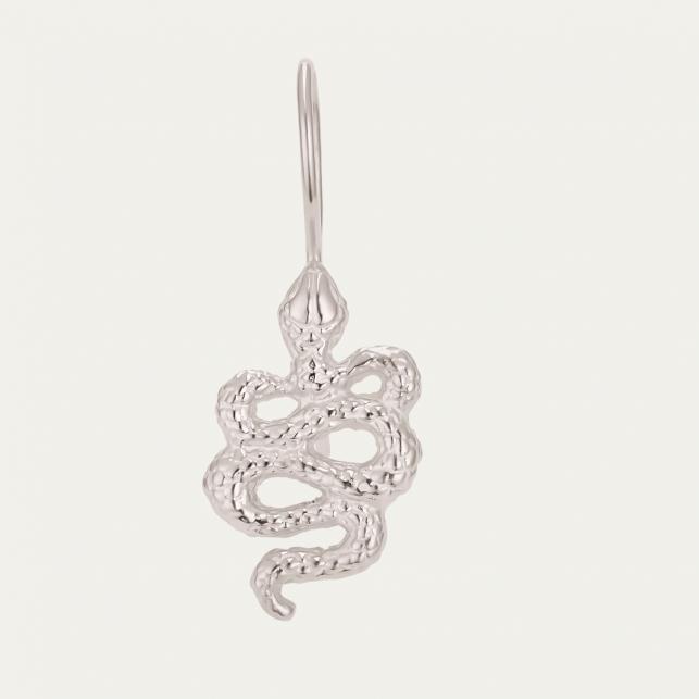 claris virot Boucle d oreille serpent argent