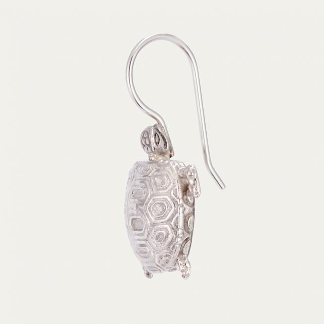 Claris Virot Boucle D Oreille Tortue Argent