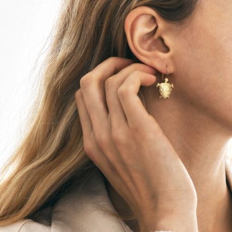 Claris Virot Boucle D Oreille Tortue Doré