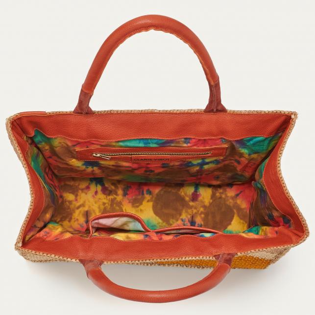 Claris Virot Cabas Crochet Rafia Archi