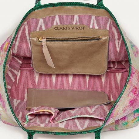 Claris Virot Cabas Marny Python T&D Multicolore