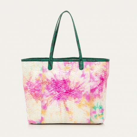 claris virot Cabas Marny Python T&D Multicolore