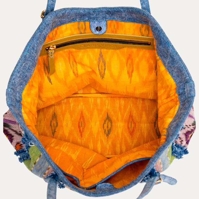 Claris Virot Cabas Patchwork De Tissus India Lasso