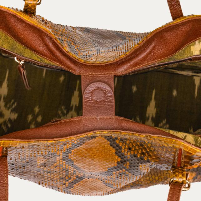 Claris Virot Cabas Python India Ranch