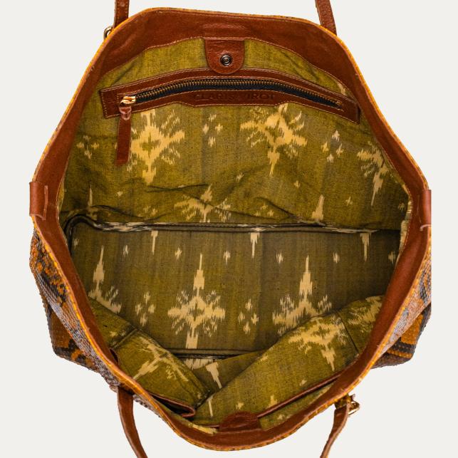 Claris Virot Cabas Python India Ranch