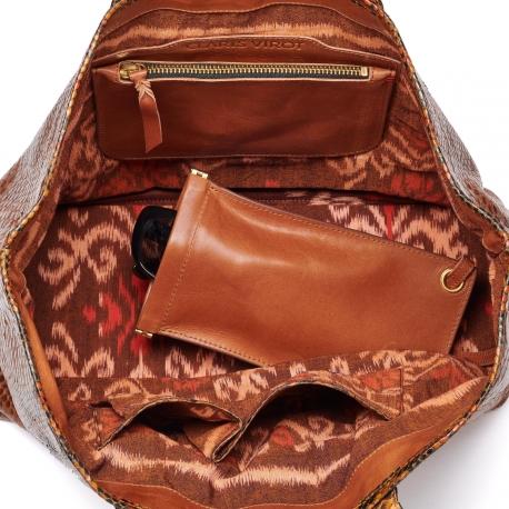 Claris Virot Cabas Python Marny Moka