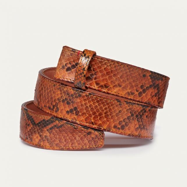 claris virot Ceinture Python Moka