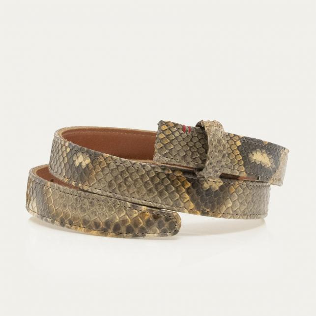 claris virot Ceinture python noire