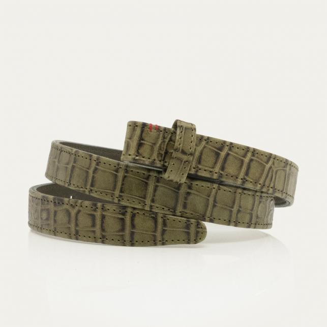 claris virot Ceinture python noire