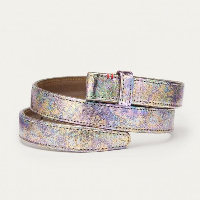 claris virot Ceinture Python Noire