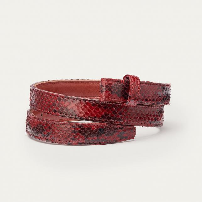 claris virot Ceinture Python Noire