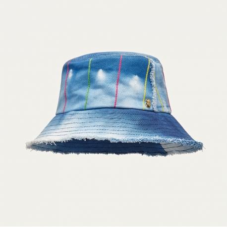 claris virot Chapeau Bobby Bogolan Indigo