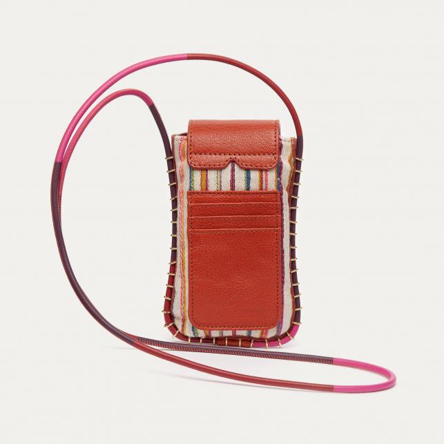 Claris Virot Etui à Lunettes Emile Tissu Tsumugi