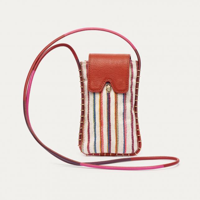 claris virot Etui à lunettes Emile Tissu Tsumugi