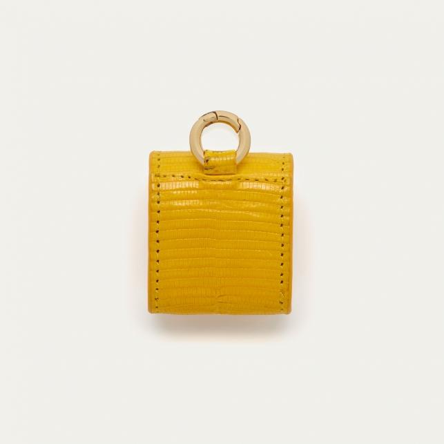 Claris Virot Etui Airpod Jamie Lézard Jaune