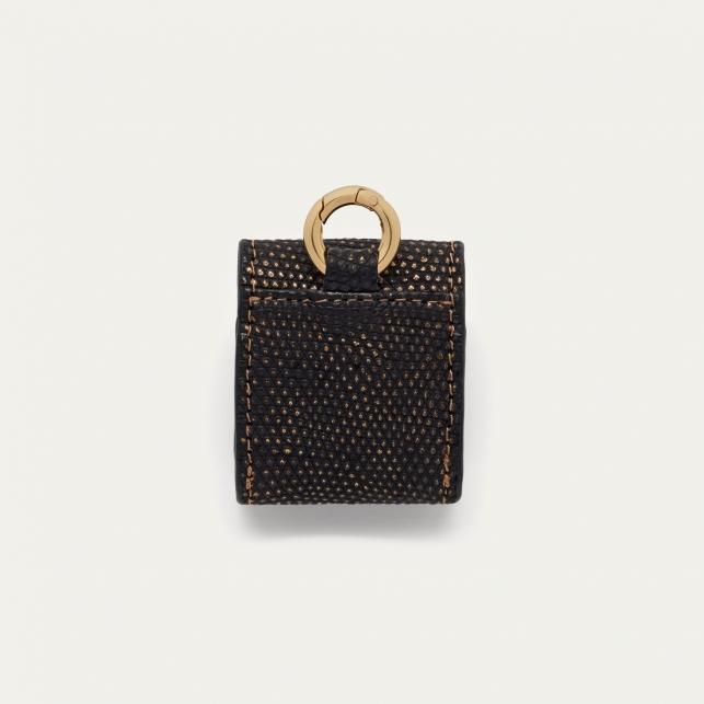 Claris Virot Etui Airpod Jamie Lézard Vieil Or