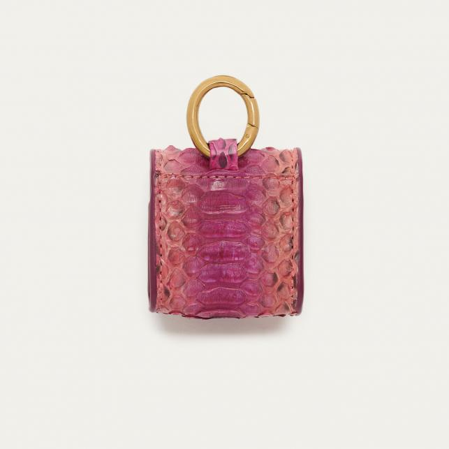 Claris Virot Etui Airpod Jamie Python Bordeaux