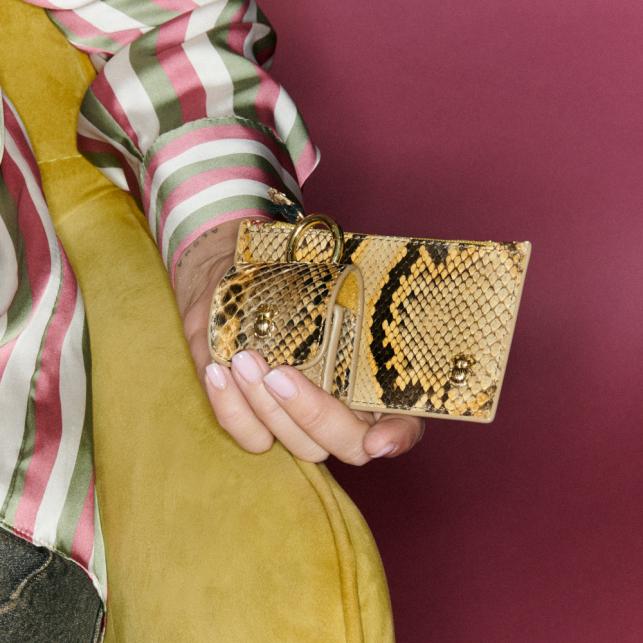 Claris Virot Etui Airpod Jamie Python Désert