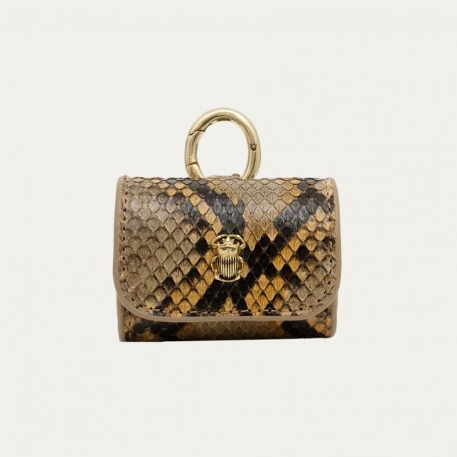 Claris Virot Etui Airpod Jamie Python Désert