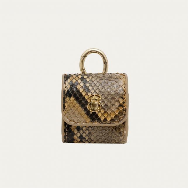 claris virot Etui Airpod Jamie Python Désert