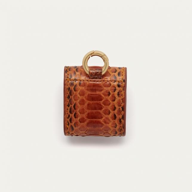 Claris Virot Etui Airpod Jamie Python Moka