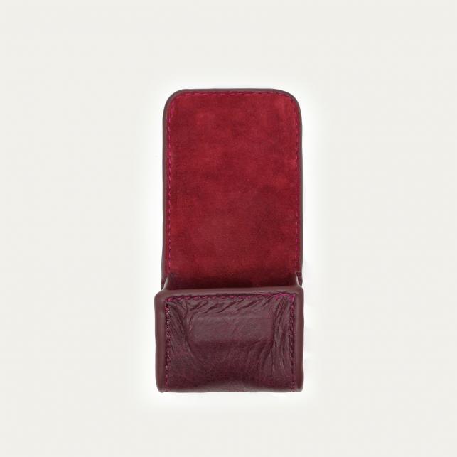 Claris Virot Etui Airpod Jamie Python Noir Or