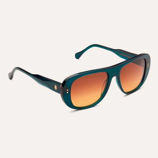 Claris Virot Lunettes De Soleil Madura Bleu Canard