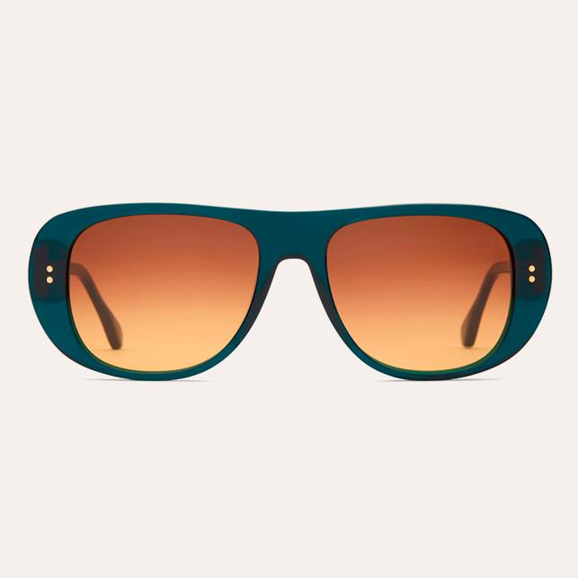 claris virot Lunettes de soleil Madura Bleu Canard