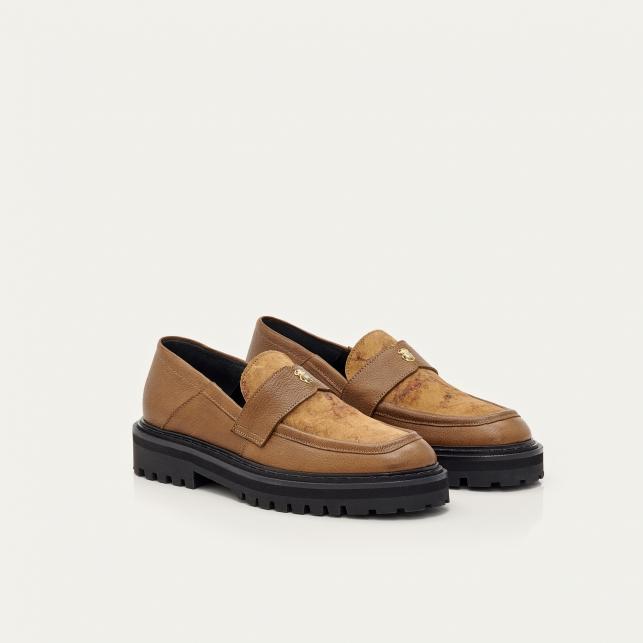 Claris Virot Mocassin Cuir Mia Kaki
