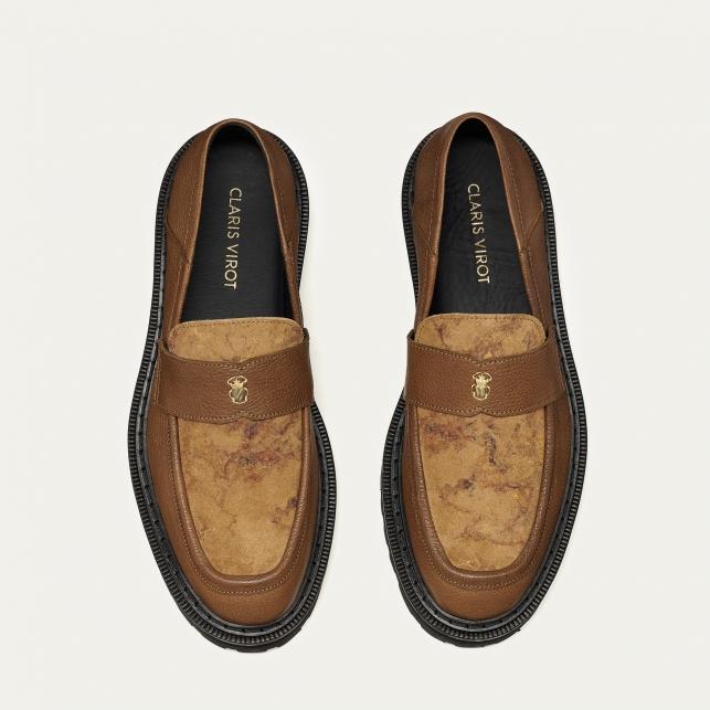 Claris Virot Mocassin Cuir Mia Kaki
