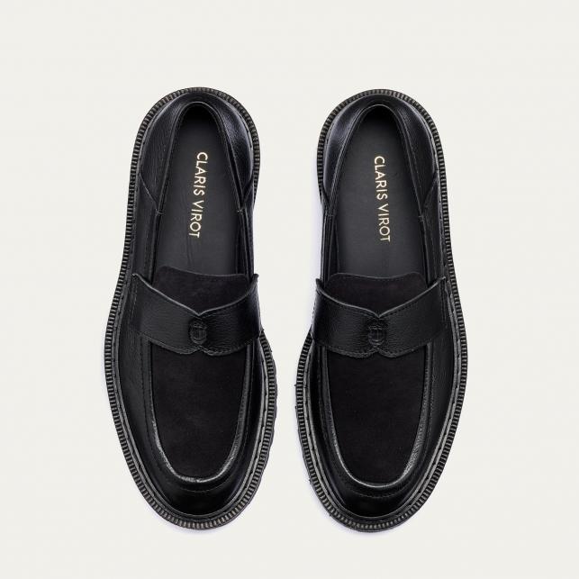 Claris Virot Mocassin Cuir Mia Noir