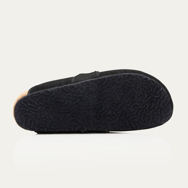 Claris Virot Mules Georgette Cuir Noir