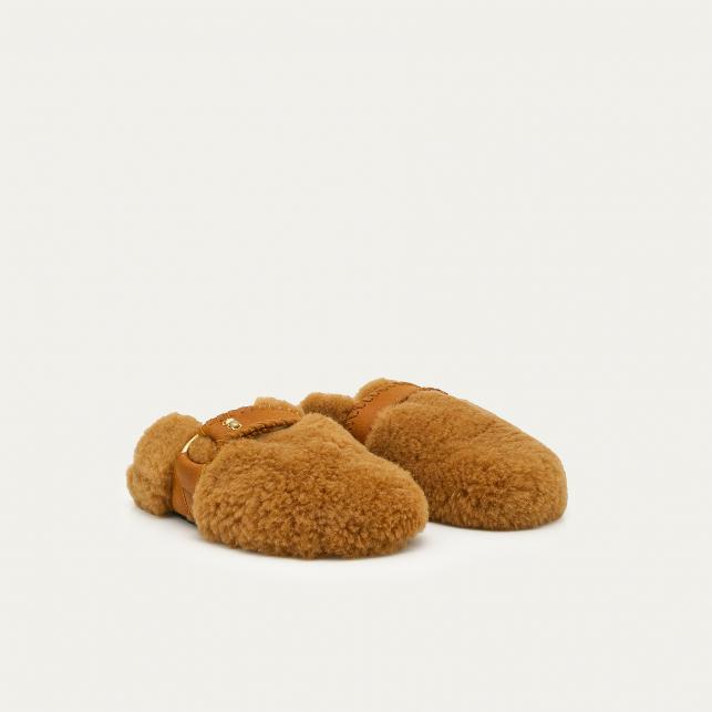 Claris Virot Mules Georgette Cuir Noir