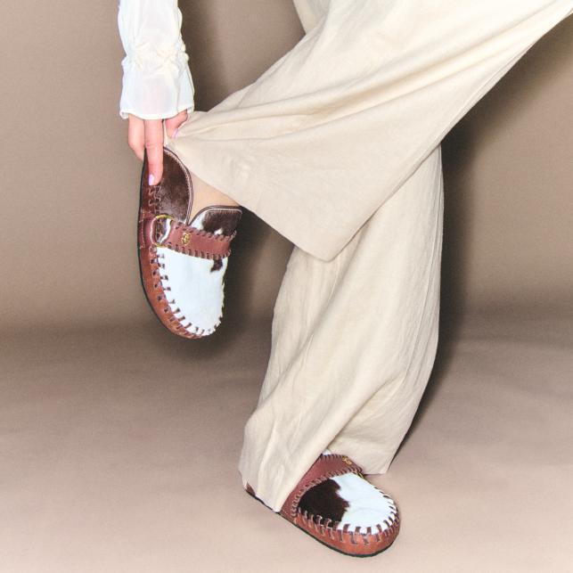 Claris Virot Mules Georgette Cuir Rodeo