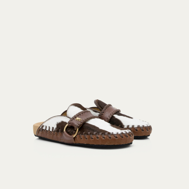 Claris Virot Mules Georgette Cuir Rodeo