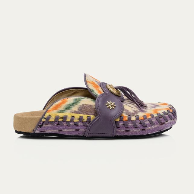 claris virot Mules Georgette Tissu Lasso