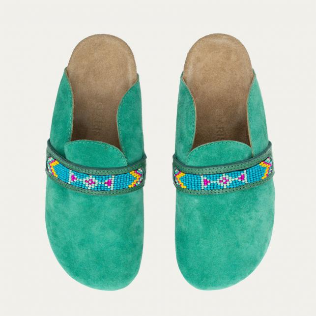 Claris Virot Mules Georgette Veau Velours Tulum