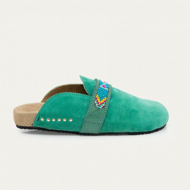 claris virot Mules Georgette Veau Velours Tulum