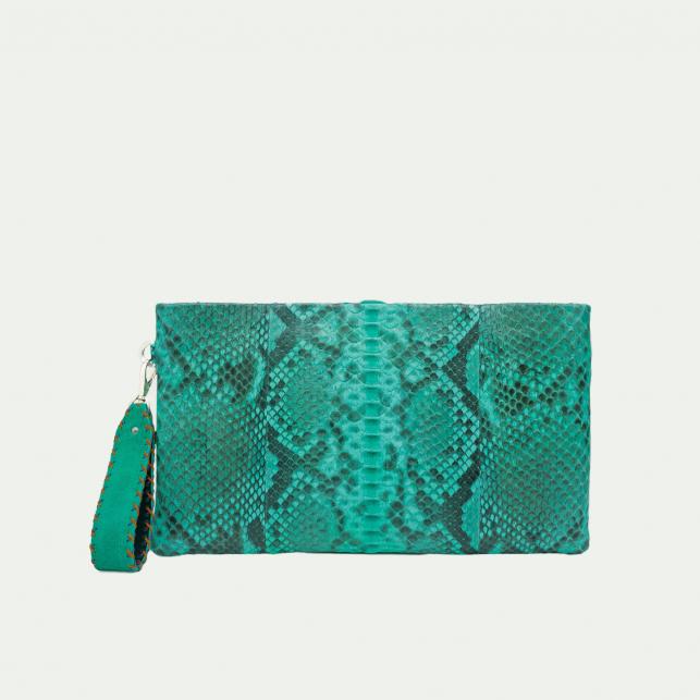 claris virot Pochette Python Big Lou Noire