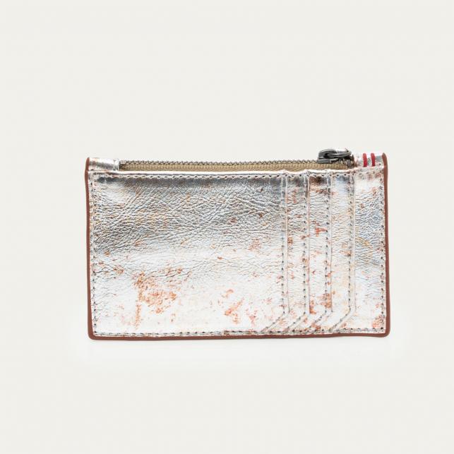 Claris Virot Porte Carte Python Helena Noir