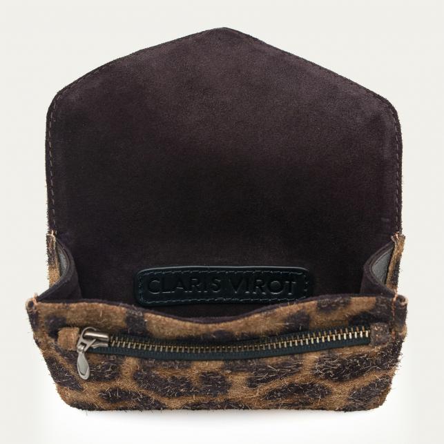 Claris Virot Porte Cartes Cuir Alex Léo Vintage