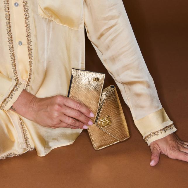 Claris Virot Porte Cartes Python Alex Or