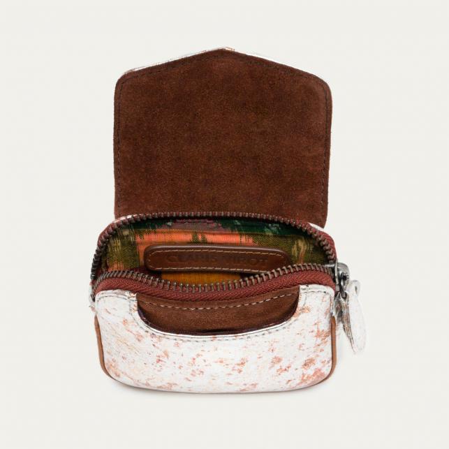 Claris Virot Porte-Monnaie Cuir Karl Oxy Métal