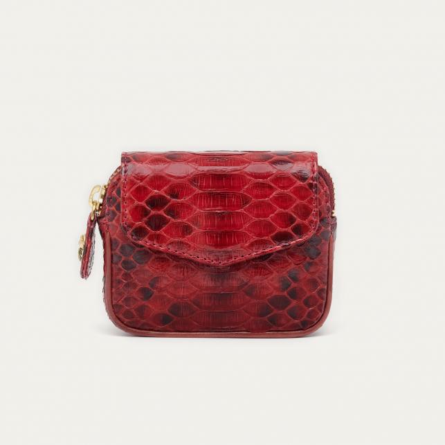 Claris Virot Porte-Monnaie Python Karl Bordeaux