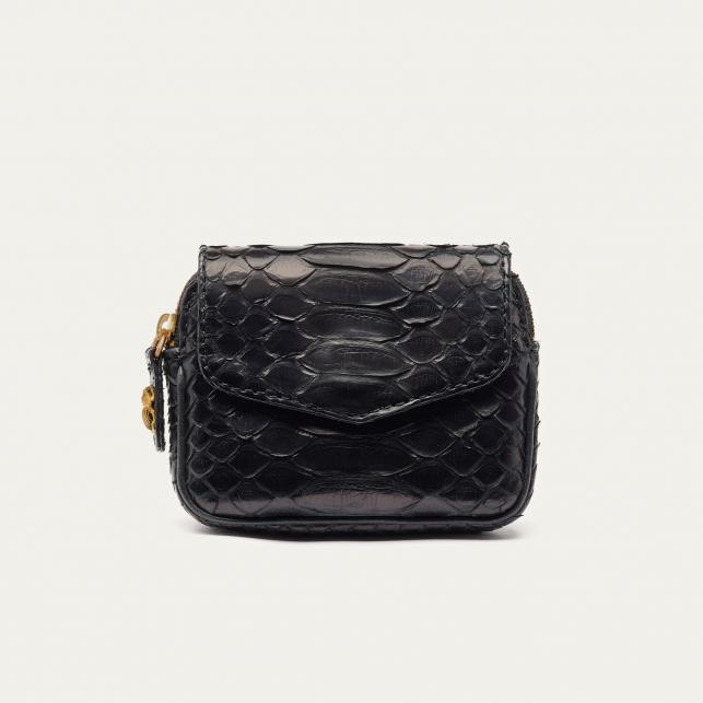 Claris Virot Porte-Monnaie Python Karl Noir
