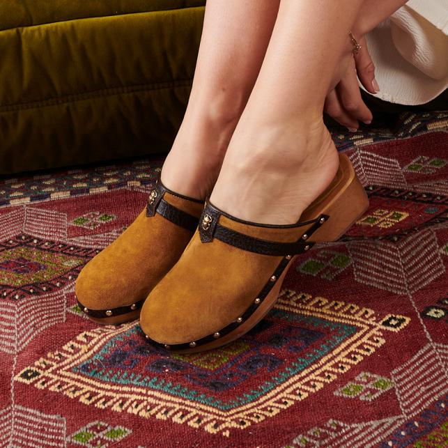 Claris Virot Sabot Arlette Cuir Tora