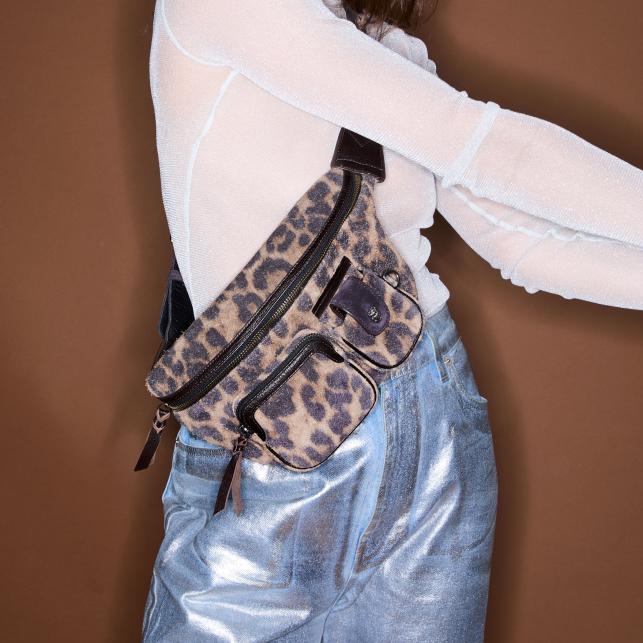 Claris Virot Sac Banane Cuir Roméo Leo Vintage