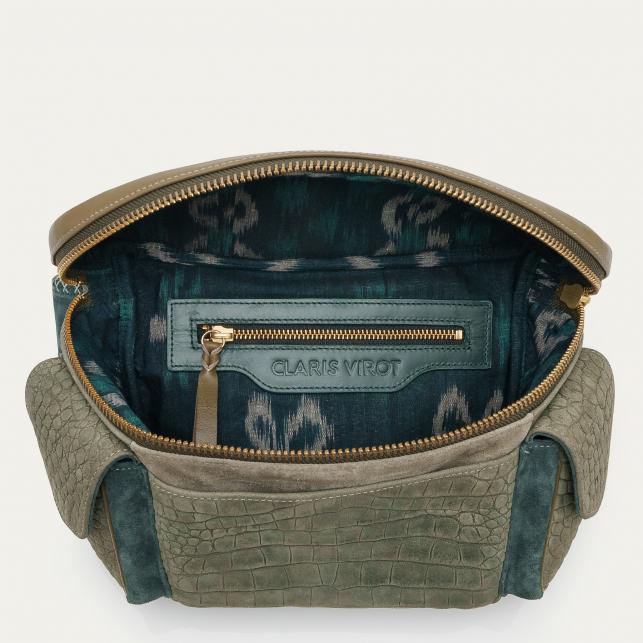 Claris Virot Sac Banane Python Jules Noir